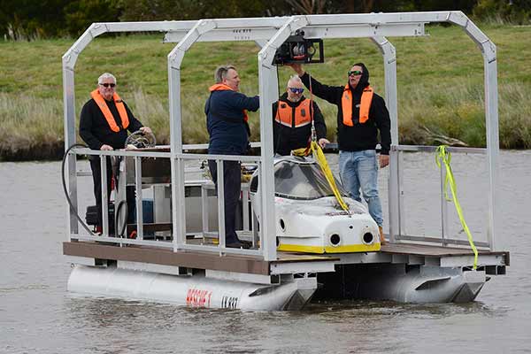 Capsule on Rescue Boat